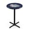 Holland Bar Stool Co 36" Blk Wrinkle Gonzaga Pub Table, 36" dia. Top L211B3636Gonzga - alternate 1
