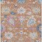 Homeroots 8' X 10' Orange Pink And Denim Blue Floral Washable Indoor Outdoor Area Rug 605316 - alternate 7