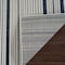 Homeroots 6' X 9' Blue and Cream Striped Distressed Indoor Outdoor Area Rug 558783 - alternate 6