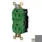 Hubbell Wiring Device-Kellems Straight Blade Receptacle, 5-20R, 20 A, 125V AC, 2 Pole, 3 Wire, Surface Mount, Grounded HBL5362STGN - alternate 2
