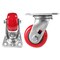 Hyw Products Heavy Duty Caster 4in x 2in Polyurethane on Plastic Wheel Stainless Steel - Swivel 40-40S-A1-PU(STS) - alternate 2