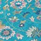 Homeroots 8' Teal Blue Ivory And Pink Round Floral Washable Indoor Outdoor Area Rug 597850 - alternate 8