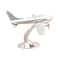 Homeroots 11" Nickel Metal Hand Painted Model Airplane Tabletop Sculpture 364195 - alternate 7