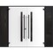 Vdomdoors Front Exterior Prehung Aluminum Double Doors Ronex0144 Grey 2 Sidelights Mirrored Clear Glass Entry RONEX0144DEXD-GRE-W12+72+12xH80-LH-I - alternate 1