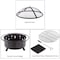 Pure Garden 5-Pc Round Fire Pit Set with Cutouts 50-106 - alternate 7