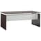 Mayline Straight Front Desk Medina Desk, Straight, Mocha, 72", 36" D X 42-3/4" H, 72" W X Mocha Laminate MNDS72LDC - alternate 1