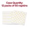 Smarty Had A Party White with Gold Dots Paper BeverageCocktail Napkins 600 Napkins, 600PK 3293-CASE - alternate 8