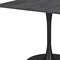 Homeroots 35" Black Square Steel Pedestal Base Dining Table 386247 - alternate 7