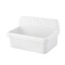 Kingston Brass 30" Ceramic Single Bowl Wall Mount Kitchen Sink with Strainer, White/Brushed Nickel KGPKWS3019188 - alternate 3