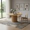 Homeroots 60" Brown Solid Wood Pedestal Base Round Top Dining Table 721004 - alternate 6