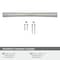 Amerock Willow 6-5/16 inch (160mm) Center-to-Center Satin Nickel Cabinet Pull, 10PK 10VMP37312G10 - alternate 4
