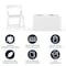 Flash Furniture Kids White Resin Folding Chair w/ Padded Seat, PK10 10-LE-L-1K-GG - alternate 24