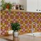Homeroots 12" x 12" Brown And Gold Vinyl Arabesque Peel And Stick Removable Tiles 569323 - alternate 7