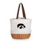 Picnic Time Family Of Brands NCAA Iowa Hawkeyes Coronado Canvas and Willow Basket Tote - Picnic Bag 203-00-187-224-0 - alternate 1