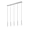 Z-Lite Stari 5-Light Linear Chandelier, 4.75 in W, Brushed Nickel 1956P-5L-BN - alternate 7