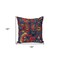 Homeroots 18" Blue and Red Cotton Throw Pillow 529244 - alternate 7