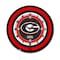 Holland Bar Stool University of Georgia G  19 Double Neon Wall Clock Clk19BK - alternate 1