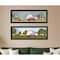 Homeroots Set Of Two Billy Jacobs Summer or Spring Seasonal Black Frame Black Framed Print Wall Art, 2PK 406188 - alternate 3