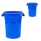 Magnum Tool 32 Gallon Trash Can, High-Vis Blue, Construction Grade, Heavy Duty Plastic, 2PK CMTC-C000-32B02 - alternate 1