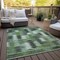 Homeroots 5' X 8' Olive Green And Fern Green Southwestern Washable Indoor Outdoor Area Rug 587345 - alternate 9