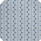 Homeroots 8' Denim Blue And Ivory Round Ogee Washable Indoor Outdoor Area Rug 601550 - alternate 9