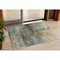 Homeroots 3' X 5' Olive Green Gold And Gray Abstract Washable Indoor Outdoor Area Rug 631449 - alternate 1