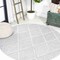 Jonathan Y Salines Diamond Trellis Light Gray 5 ft Round Indoor/Outdoor Area Rug IBZ101C-5R - alternate 1