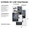 Signmission We Fix Iphones Ipods Ipads, Vinyl Decals Only 24 Inch x 36 Inch, Vinyl Decal, 2PK DSB-2436-2PACK-WeFixIphonesIpodsIpads - alternate 2