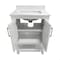 Flash Furniture Vega 24in. Vanity w/Sink, Soft Close Doors & Open Shelf, Carrara Marble, Gold Hardware, White/White FS-VEGA24-WH-HDGLD-GG - alternate 8