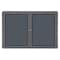 Ghent Enclosed Fabric Bulletin Board 36x60", 2 Door OVG4-F91 - alternate 1