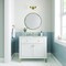 James Martin Vanities Chicago 36 in. Single Vanity, Glossy White, w/ 3 CM Victorian Silver Silestone Top 503-V36-GW-3VSL - alternate 6