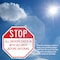 Signmission Stop All Drivers Check in With Secu, 6 Inch X 6 Inch, Plastic Sign OC-P-6-216 - alternate 6