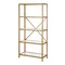 Homeroots Gold Metal and Glass Five Tier Etagere Bookcase 527587 - alternate 4