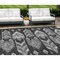 Homeroots 9' X 12' Black Charcoal And Silver Southwestern Washable Indoor Outdoor Area Rug 587804 - alternate 1