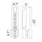 Cwi Lighting Petra Integrated LED 22in Brass Wall Light with Handcrafted Glass 1723W22-1-624 - alternate 7