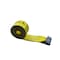 Tie 4 Safe 4'' x 60' Winch Straps w/ Black Flat Hook WLL: 5,400 lbs. Yellow TWS41-60M12N-Y-C-1 - alternate 1