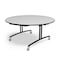Palmer Hamilton Round Folding Table, 60 in W, 30 in H, Gray Glace PHLIP20-3060RD-GB - alternate 1