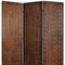 Homeroots 72" Brown Wood Folding Three Panel Screen Room Divider 274904 - alternate 4