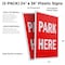 Signmission Park Here, Plastic Signs Only 24 Inch x 36 Inch, Corrugated Plastic, 2PK CSB-2436-2PACK-Park Here - alternate 2