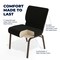 Flash Furniture Black Dot Fabric Church Chair, PK4 4-FD-CH0221-4-GV-S0806-GG - alternate 9