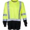 Tapetech High Visibility Safety Shirt, Taped, Black Bottom, LS - XXL PWW-HV-TBY-LS-4 - alternate 1