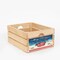 Homeroots 12" Organic Vintage Style Merry Christmas Apples Natural Wood Crate 406758 - alternate 1