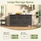 Simple Deluxe 5 Drawers Dresser for Bedroom, Kidsroom Furniture, Wide Chest of Drawers, Storage Organizer Units w 3A88HKCABT5BLK - alternate 8