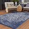 Homeroots 5' X 8' Navy Blue Machine Braided Distressed Area Rug With UV Protection 555580 - alternate 4