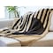 Homeroots 50" X 74" Black and Tan Woven Mod Acrylic Throw Blanket 518757 - alternate 6
