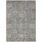 Homeroots 8' X 10' Denim Blue Brown And Beige Damask Washable Indoor Outdoor Area Rug 603848 - alternate 8