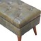 Homeroots 35in Brown Solid Wood Storage Bench With Cabinet 718233 - alternate 6
