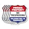 Signmission Private Property Shield Sign No Trespass, 12 inch X 12 inch, Aluminum Metal Sign, 5PK SHI-A-5Pack-12-453 - alternate 1