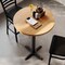 Flash Furniture Bennett 30 in Round Solid Wood Indoor Tabletop in Natural with 22 in x 22 in Bar Height GSF-RD30-NAT-T2222B-GG - alternate 9