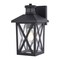 Vaxcel Rockford Outdoor Black Motion Dusk to Dawn Wall Sconce with Clear Seeded Glass Shade T0843 - alternate 1